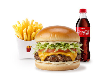Cheeseburger COMBO (1 Cheeseburger + 1 Fries + 1 Coca-Cola)