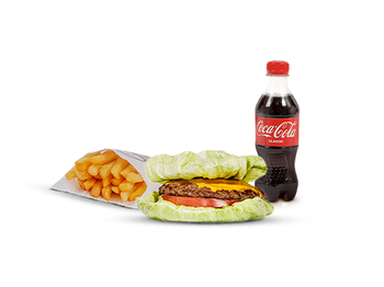 Size Zero KOMBO ( 1 Dietik Burger + 1 Kartof Fri + 1 Coca-Cola)