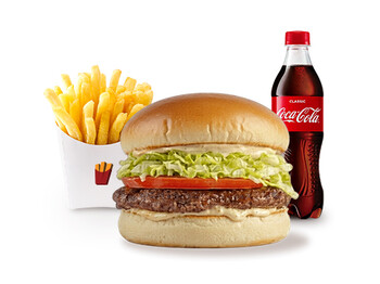 Fryday KOMBO (1 Fryday Burger + 1 Kartof fri + 1 ədəd Coca-Cola)
