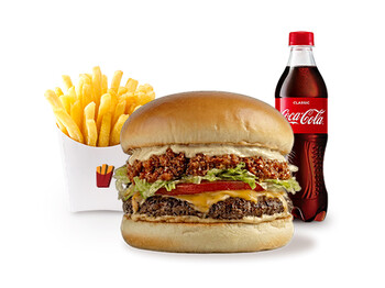 Halz KOMBO (1 Halz Burger + 1 Fries + 1 ədəd Coca-Cola)