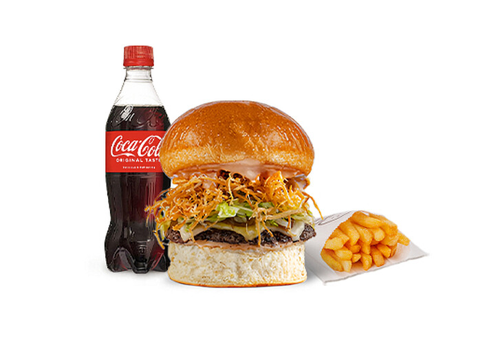 X KOMBO (1 X Burger + 1 Fries + 1 ədəd Coca-Cola)