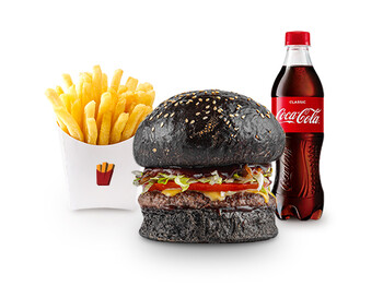 Outlaw Burger KOMBO (1 Outlaw Burger + 1 Fries + 1 ədəd Coca-Cola)