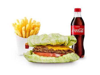 Size Zero KOMBO ( 1 Dietik Burger + 1 Kartof Fri + 1 Coca-Cola)