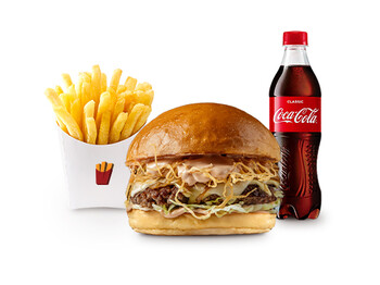 X KOMBO (1 X Burger + 1 Fries + 1 ədəd Coca-Cola)